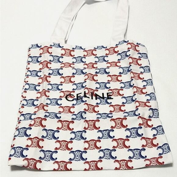 CELINE Gorgeous Tote Red and White Tote Bag - Picture 4 of 11